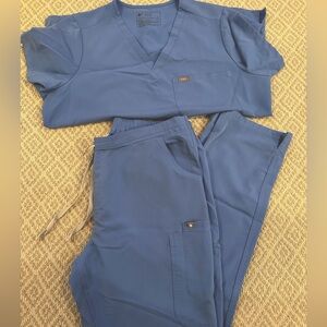 Figs scrubs ceil blue
